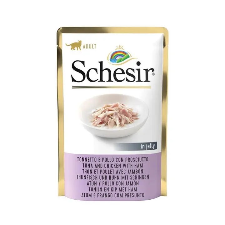Schesir Atún Pollo y Jmaón en Gelatina 85 gr - 1