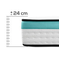 Duérmete Online - Pack Canapé Articulado - Colchón Viscoelástico con muelles ensacados Bio Max - 24cm de Grosor - Alta calidad - details 0