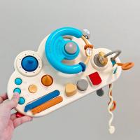Juguete De Simulación Para Bebés Volante De Coche Montessori Tablero Ocupado Para Silla De Paseo Juguetes Educativos Tempranos Regalo De Viaje Para Niño Y Niña - details 0