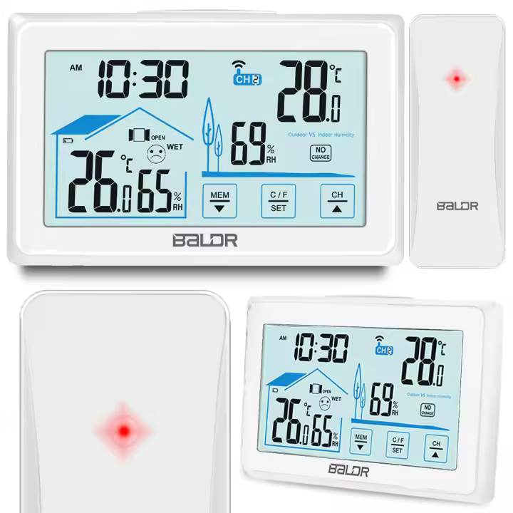 Estación meteorológica con pantalla BD-910 blanca - 1