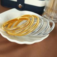 Pulsera De Acero Inoxidable Impermeable Retro Con Elasticidad Y Polvo Metálico Dorado 18K Platinado Moda Unisex Para Hombres Y Mujeres - details 5
