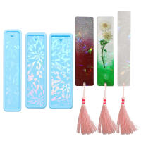 Molde De Silicona Para Marcapáginas Holográfico Láser Rectangular De Luz Y Sombra Cristal Epoxy Resina Para Manualidades - details 0