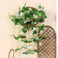 Artificial Vines Morning Glory Plantas Colgantes Falsas Para Decoración De Hogar Jardín Muralla Cerca Decoración De Boda Al Aire Libre Y Macetas - details 6