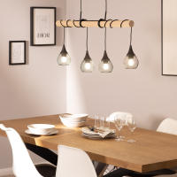 Ledkia Lámpara Colgante Madera y Metal Monah ILUZZIA - details 2