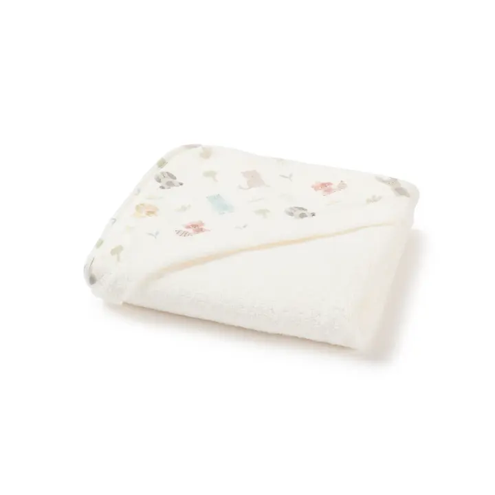 TEXTURA Toalla capucha estampado animales Bicus color blancoDisponible en: Toalla Capucha - 1