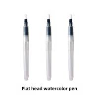 Pluma Fuente De Tinta Con Cabeza Plancha Soluble En Agua Líder Colorido Con Almacenamiento De Agua Y Pincel Nylon Para Pintura - details 0