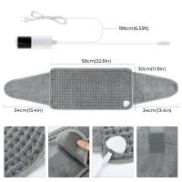 Almohadilla De Calor Eléctrica Multifuncional Para El Invierno Funda Calefactora Lavable Para Abdomen Espalda Cintura Alfombra Caliente Para Cama Sofá - details 12