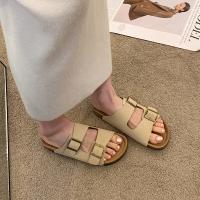 Sandalias De Playa Moda Para Mujer Verano Planas Casual Zapatillas Zapatos Para Caminar Slides De Playa Cómodos Tacón Bajo Estilo Romano - details 10