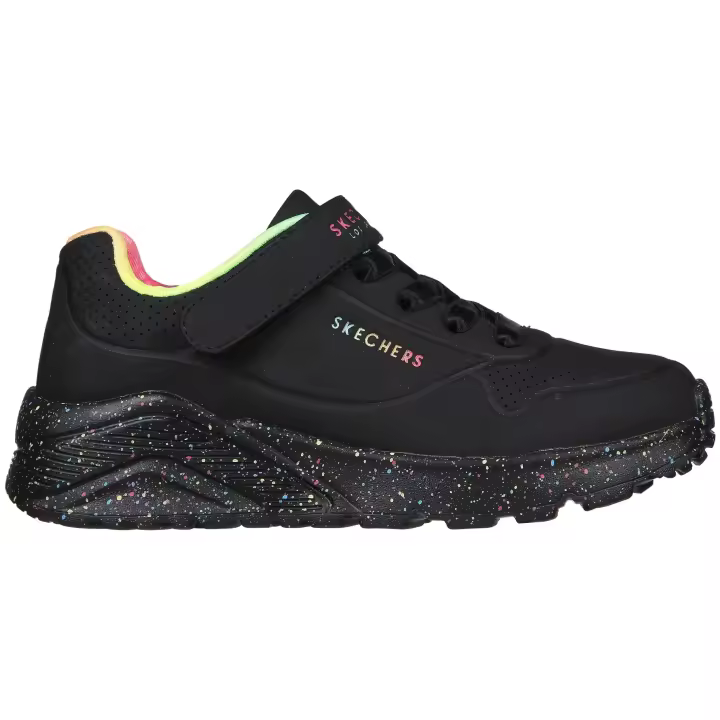 Zapatillas Skechers Rainbow Specks para niñas en color negro - 1