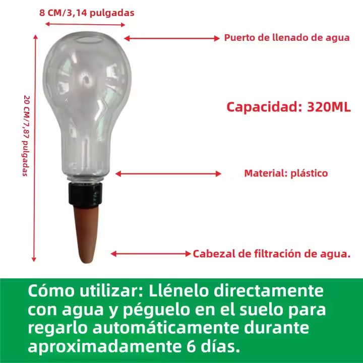 Herramienta De Riego Automática Para Jardín Dispositivo De Rociado Por Goteo Para Plantas De Interior Hogar Para Lazos Riego De Flores - 1