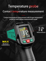 Termómetro Infrarrojo Digital No Contacto Precisión Alta Emissivity Ajustable -50~580C Medidor De Temperatura Industrial - details 14
