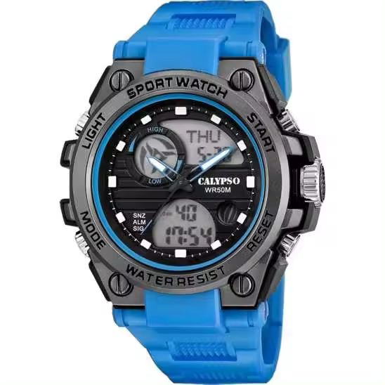 Reloj Calypso Hombre Deportivo Street Style Azul | Analógico-Digital con Diseño Moderno y Resistente K5875/1 - 1