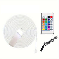 Tira De Lámparas LED Neón Inteligente RGB Flexible Control Remoto Luz De Fondo Para TV Decoración De Hogar Y Exterior Impermeable 1/3/5m - details 13