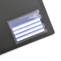 Carpeta de Pinza Basic con Tarjetero Frontal y Solapa Interior - 100% Reciclable -  Práctica Carpeta con Pinza Ideal para Congresos y Presentaciones, Pinza con Protectores de Papel by Office Box - details 3
