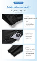 Pantalones Deportivos Casuales De Seda De Hielo Para Hombres Alta Calidad Absorción De Sudor Secado Rápido Para Running Fitness Natación Playa - details 10