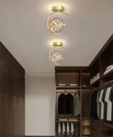 Lámpara De Techo Moderna LED Con Cristal Y Estrellas Fuente De Iluminación Para Dormitorio Estudio Decoración De Habitaciones Material Aluminio - details 2