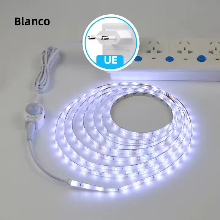 Luz LED Para Armario 1M-5M Con Sensor De Movimiento PIR Luz Nocturna 12V Tira LED 2835 Para Cocina Dormitorio Baño Escalera Lámpara Inteligente - 1