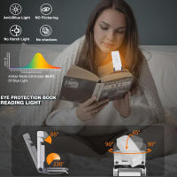 Luz De Lectura Recargable Para Leeros En Cama Con 3 Modos De Color Y 5 Niveles De Brillo Ideal Para Lectores Nocturnos Infantiles - details 3