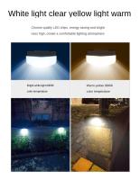 VzzUoo Luz Solar LED Para Escaleras Impermeable Para Jardín Patio Terraza Guardarriel Escalones Iluminación Landscape - details 5