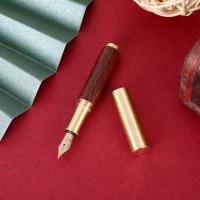 Mini Pluma De Madera De Bolsillo Pluma De Tinta Metálica Para Negocios Y Escuela Suministros De Escritura Portátil Regalo Estilo De Oficina - details 24