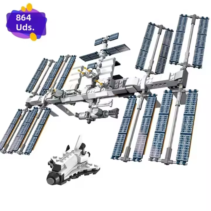 Kit De Bloques De Construcción Estación Espacial Internacional Ideas Para Niños Juguetes Para Niños Regalo Clásico De Película 876 Piezas - 1