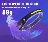 Linterna Frontal LED COB Super Brillante Recargable Por USB Con 3 Modos Lámpara De Cabeza Para Camping Y Senderismo - details 18