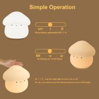 Luz Nocturna, Silicona Lampara Bebe Noche Recargable, Luz Quitamiedos Infantil con Función de Atenuación Táctil, Luz Nocturna - details 4