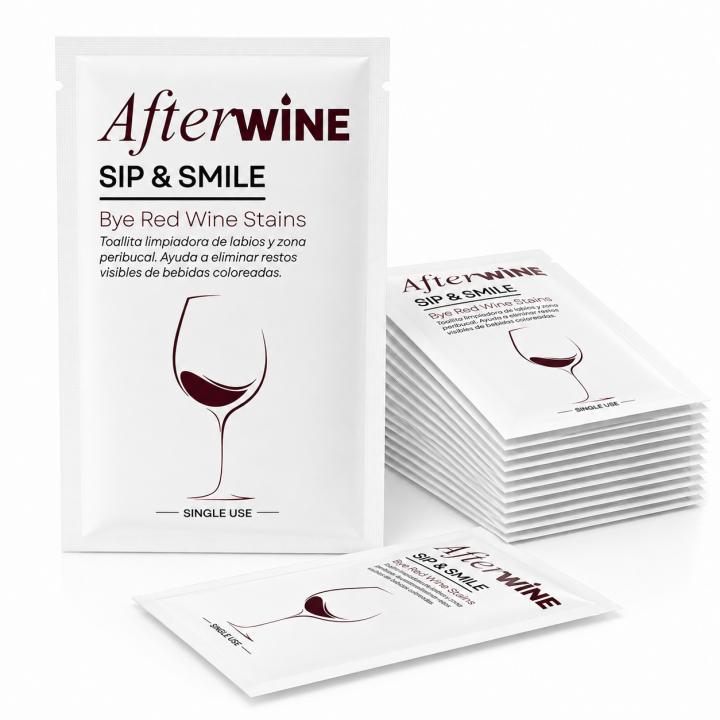 AfterWine® Pack 20 Toallitas Cosméticas Monodosis | Refrescan y Limpian Labios y Zona Peribucal | Formato Individual |… — oferta en Miravia