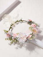 Diadema De Rattan Simulada Tejida En Hierro Florales Para Mujer Adorno De Boda Y Novia Estilo Inmortal Decoración De Fiesta - details 0