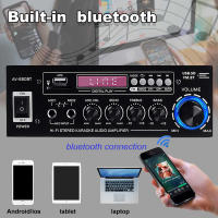 Amplificador Digital HIFI 300W+300W Para Coche Y Hogar Estéreo 2 Canales Con Pantalla De Audio Amplificador De Potencia De Aluminio Negro - details 7