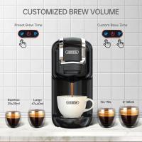 Cafetera multicápsula,Cafetera espresso,Apta para múltiples variedades de café,compatible capsulas DG nes ese pod polvo de café,600ml 1450W,19 Bares - details 4