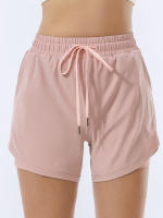 Shorts Deportivos De Dos Capas Para Mujer Secado Rápido Anti-luz Corte Suelto Para Running Fitness Workout Exterior - details 8
