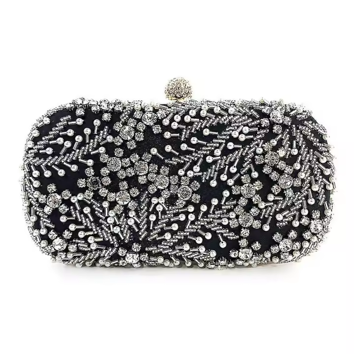 Women Handbag Evening Bag Luxury Party Bridal Clutch Lady Prom Wedding Purse - 1
