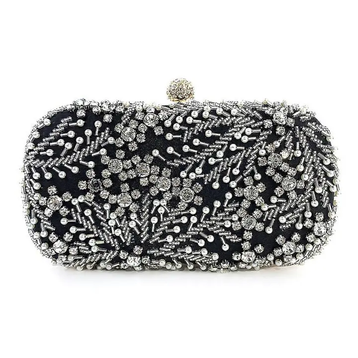 Women Handbag Evening Bag Luxury Party Bridal Clutch Lady Prom Wedding Purse - 1
