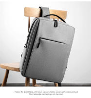 Mochila Para Laptop De 15.6 Pulgadas Para Hombres Nylon Impermeable Con USB Bolsa Escolar Para Viajes Con Portátil Interior - details 12