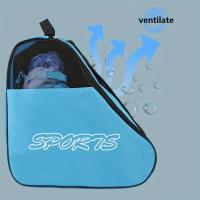 Bolsa De Almacenamiento Para Patines Y Zapatos De Patinaje 1PC Bolsa Triangular De Hombro Con Ventilación Y Gruesura Para Equipos De Hielo Seco - details 3