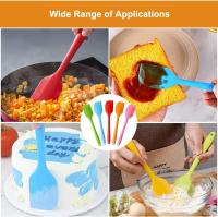 5 Piezas Lengua Silicona Cocina, Espatulas Silicona Cocina con Núcleo de Metal, 260℃ Antiadherente Resistente Al Calor Lengua Cocina, Espatula Silicona Cocina para Cocinar y Hornear - details 0
