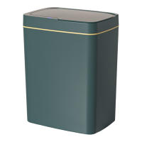 Basurero Inteligente Sensor Automático 15/18L Recargable Silencioso Para Cocina Baño Dormitorio Basura Canasta Ecológica Rectangular - details 3