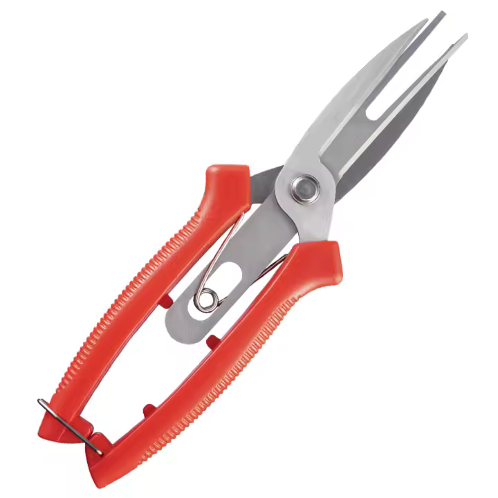Tijeras de forja de acero inoxidable para manzano y peral, tijeras de doble boca, tijeras de podar para corte de jardinería, herramientas agrícolas, tijeras de podar para frutas y adelgazamiento de flores - 1