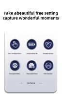 Cámara digital, enfoque automático, cámara de vlogging, cámara digital con zoom digital, cámara compacta portátil antivibración para apuntar y disparar para adolescentes adultos principiantes - details 1