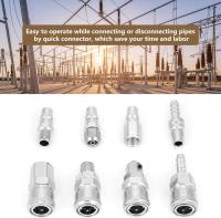 Conector a; Acoplamiento rápido, no fácil de quitar. Acoplamiento rápido neumático durable, para la manguera del compresor de aire, dispositivos neumáticos de conexión Widey aplicable - details 0