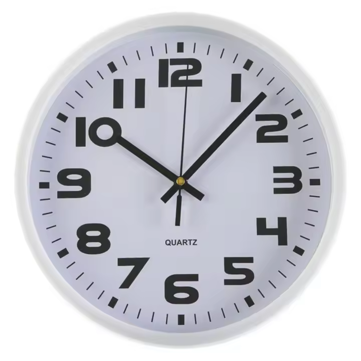 Reloj de Pared Versa Blanco Plástico 3,8 x 25 x 25 cm - 1