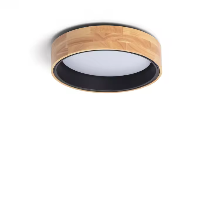 Ledkia Plafón LED Circular 15W Madera Selección CCT ILUZZIA - 1