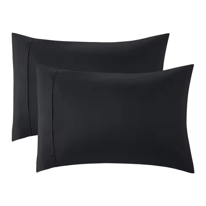 Cosy House Collection Fundas Para Almohadas De Lujo Con Encaje De Bambú Derivado Ultra Suave Y Transpirable Para Hogar Y Hotel - 1