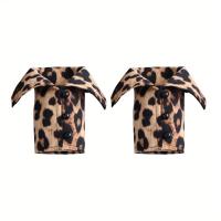 Pantalla De Mano Con Codos Para Mujer Estampado De Leopardo Estilo Retro Europeo Y Americano Con Borlas Decorativas 3D Versátil Para Mujer - details 29