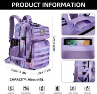 Mochila Táctica Grande 45L 3P Para Senderismo Y Camping Bolsa De Deporte Al Aire Libre Impermeable Rucksack De Escalada - details 64