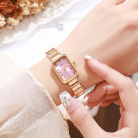 Reloj De Pulsera Para Mujer Koushi De Acero En Forma Rectangular Con Correa De Banda Moda Casual No Resistente Al Agua Movimiento Cuarzo - details 4