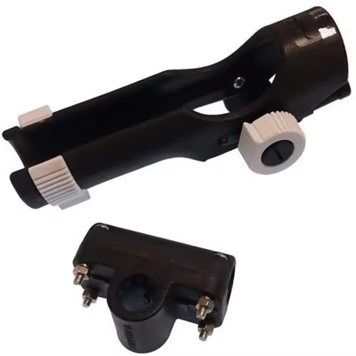 Goldenship Soporte De Caña De Pescar Ajustable Para Pasamanos De Abs - 1