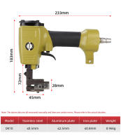 HIFESON Máquina De Perforación Neumática Para Hojas De Acero Luminosas Y Metales Ligeros Palanca De Control De 3.2-6MM Para Publicidad Y Fabricación Comercial - details 5