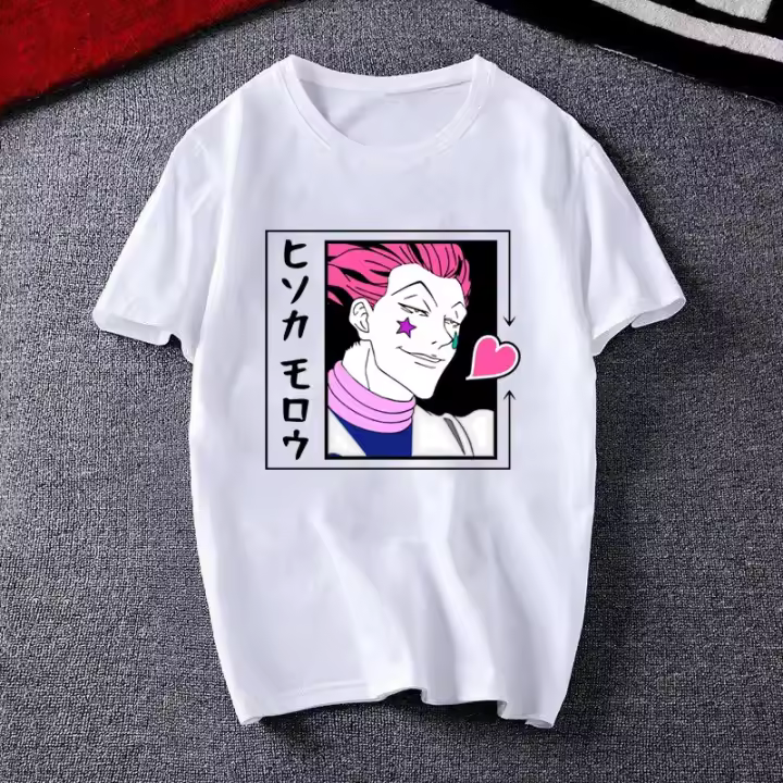 Camiseta De Verano Para Mujeres Kawaii Unisex Anime Hunter X Hunter Camiseta Gráfica De Dibujos Animados Cuello En V Tees Harajuku - 1